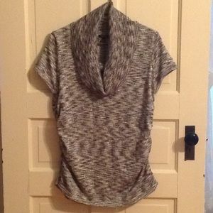 Apt 9 Black and silver cowl neck sweater